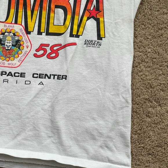 Vtg 1993 Kennedy Space Center FL Columbia Shuttle TShirt Single Stitch Mens L - Picture 5 of 8
